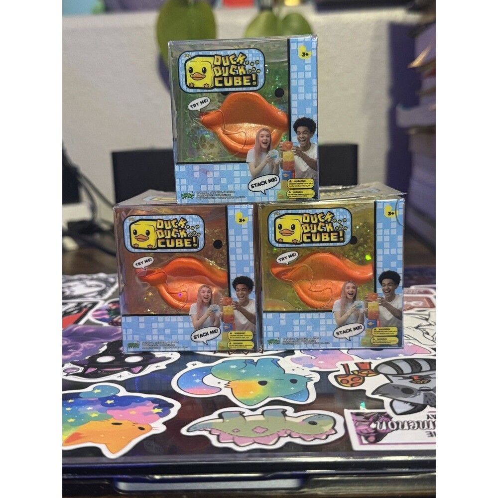 Duck Duck Cube Squishy Toy Viral Five Below Squishee Toy Tiktok Set Of 3